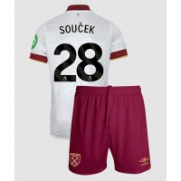 Fotbalové Dres West Ham United Tomas Soucek #28 Dětské Alternativní 2024-25 Krátký Rukáv (+ trenýrky)